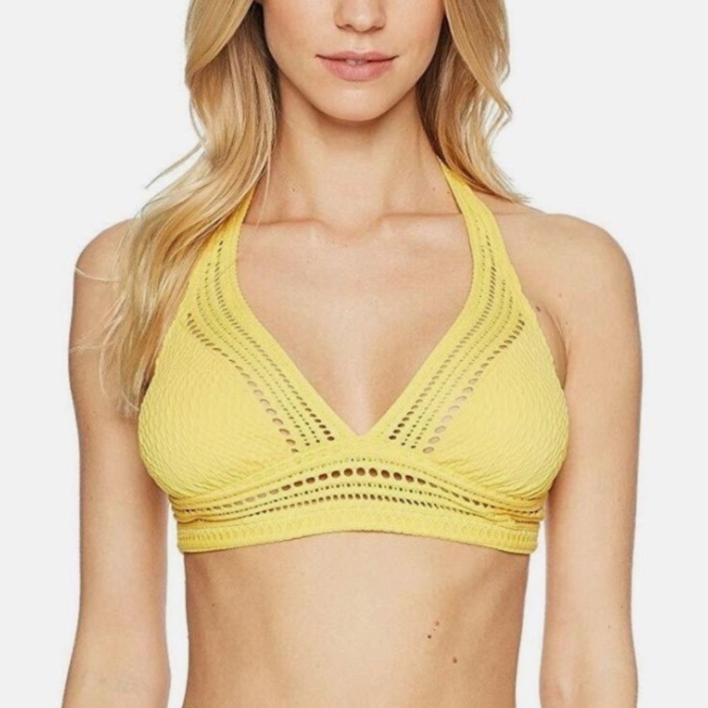 Robin Piccone | Perla Halter Bikini Top | Women’s Swim Top | NWT